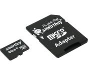   Smart Buy microSDXC SB64GBSDCL10-01LE 64GB ( )