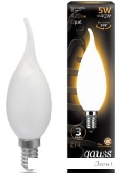   Gauss Filament Candle Tailed Opal E14 5  2700  104201105