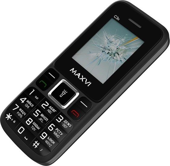 Мобильный телефон Maxvi C3n (черный)