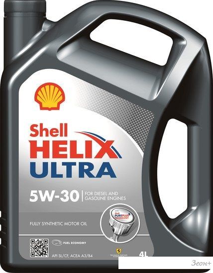 Моторное масло Shell Helix Ultra 5W-30 4л