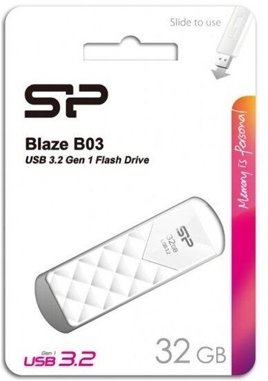 USB Flash Silicon-Power Blaze B03 32GB (белый)