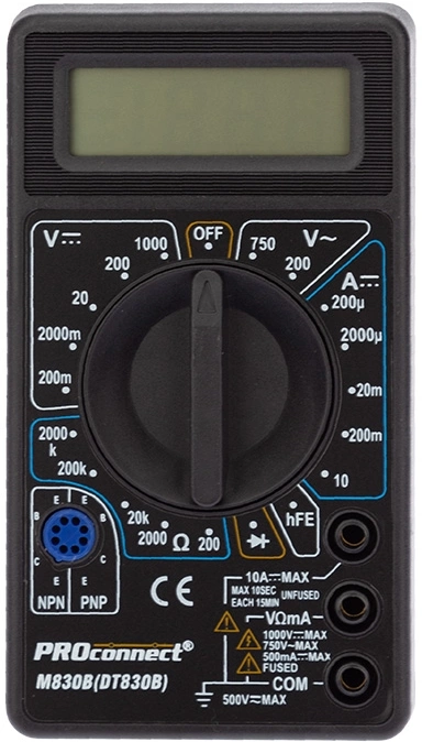 Мультиметр PROconnect DT830B