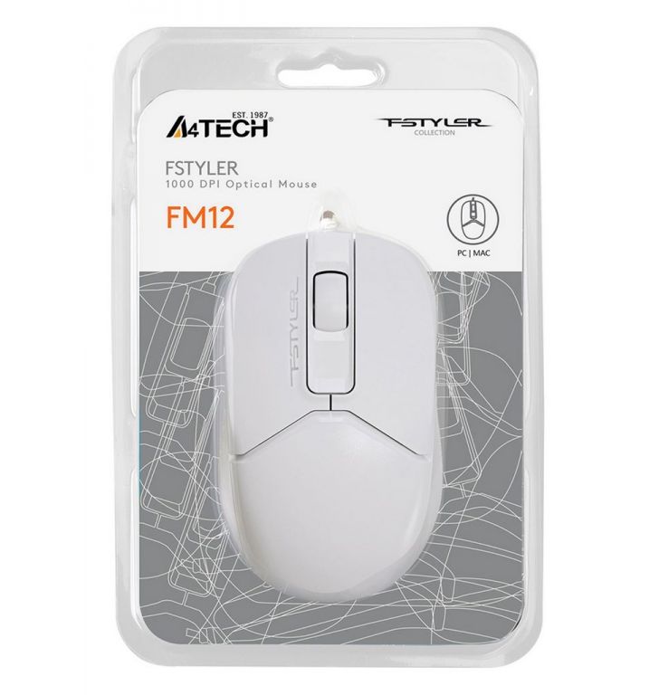 Мышь A4Tech Fstyler FM12 (белый)