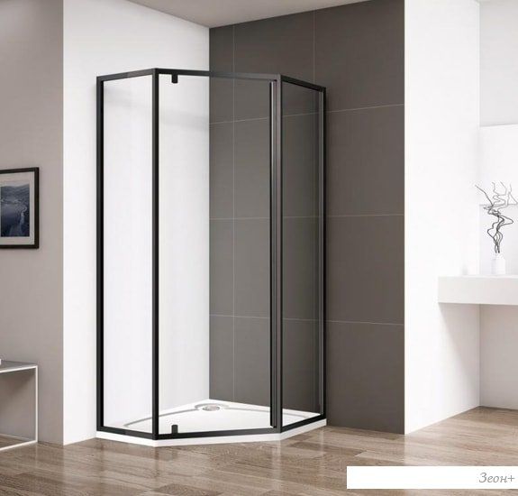 Душевой уголок Cezares Eco-O-P-1-90-C-Nero
