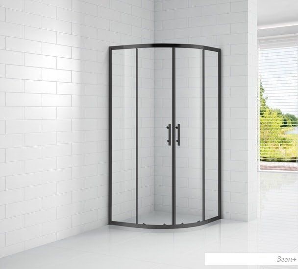Душевой уголок Cezares Eco-O-R-2-90-C-Nero