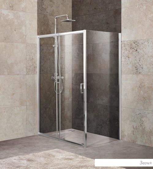 Душевой уголок BelBagno UNIQUE-AH-1-110/125-100-C-Cr (прозрачное стекло)