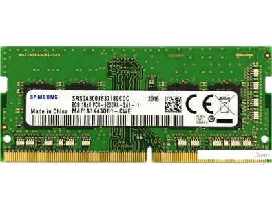   Samsung 8GB DDR4 SODIMM PC4-25600 M471A1K43EB1-CWE
