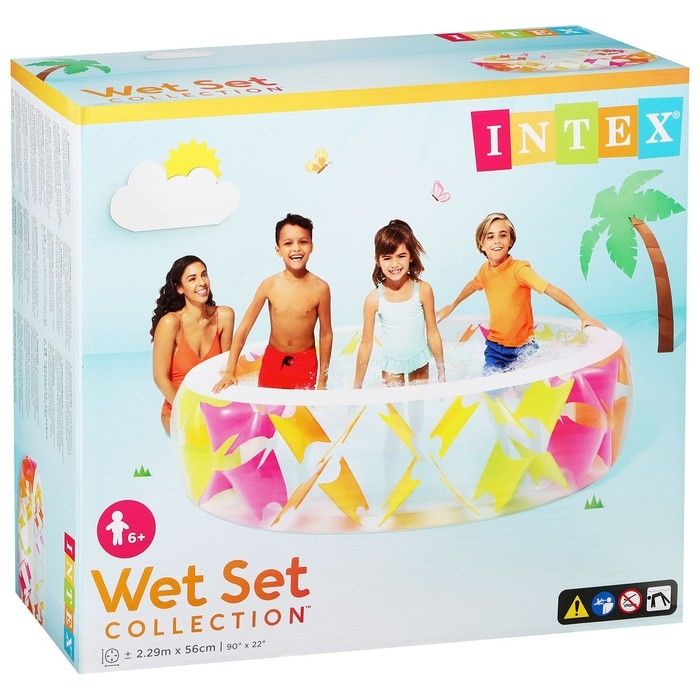 Надувной бассейн Intex Swim Center Pinwheel 229х56 (56494)