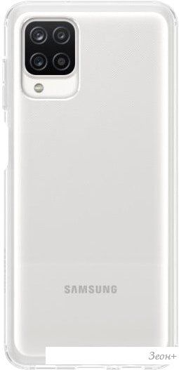 Чехол Samsung Silicone Cover для Galaxy A12 (белый)