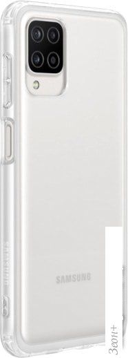 Чехол Samsung Silicone Cover для Galaxy A12 (белый)