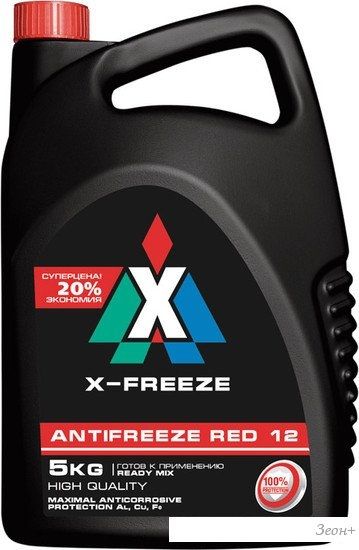 Охлаждающая жидкость Тосол-Синтез Classic X-Freeze G12 red 5л