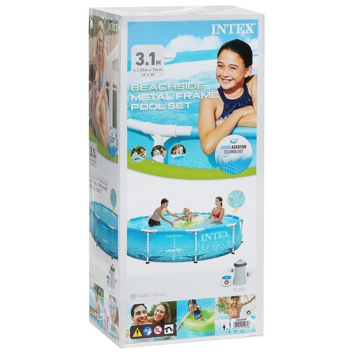 Каркасный бассейн Intex Metal Frame Beachside 28208 (305х76)