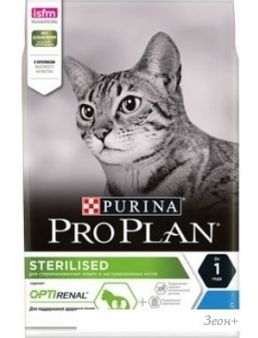 Сухой корм для кошек Pro Plan Sterilised Adult Optirenal с кроликом 10 кг