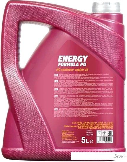 Моторное масло Mannol Energy Formula PD 5W-40 5л