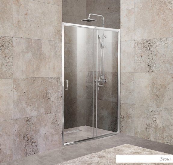 Душевая дверь BelBagno Unique-BF-1-110/125-P-Cr (текстурное стекло)