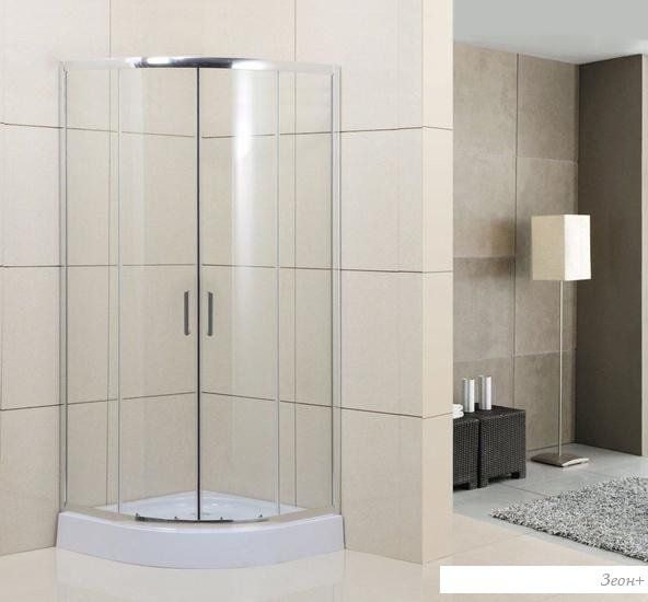 Душевой уголок BelBagno UNO-195-R-2-100-C-Cr (прозрачное стекло)