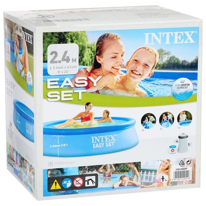 Надувной бассейн Intex Easy Set 28108 (244x61)
