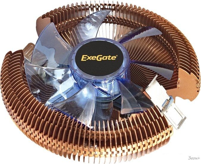 Кулер для процессора ExeGate EE91-PWM.Cu.BLUE EX286154RUS