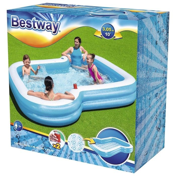 Надувной бассейн Bestway Солнечный 54321 (305x274x46)