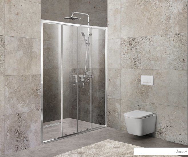 Душевая дверь BelBagno Unique-BF-2-170/200-P-Cr (матовое стекло)