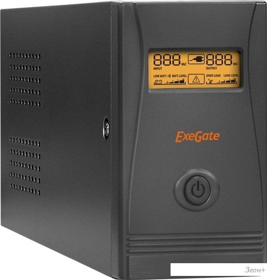 Источник бесперебойного питания ExeGate Power Smart ULB-850.LCD.AVR.2SH.RJ.USB EP285478RUS