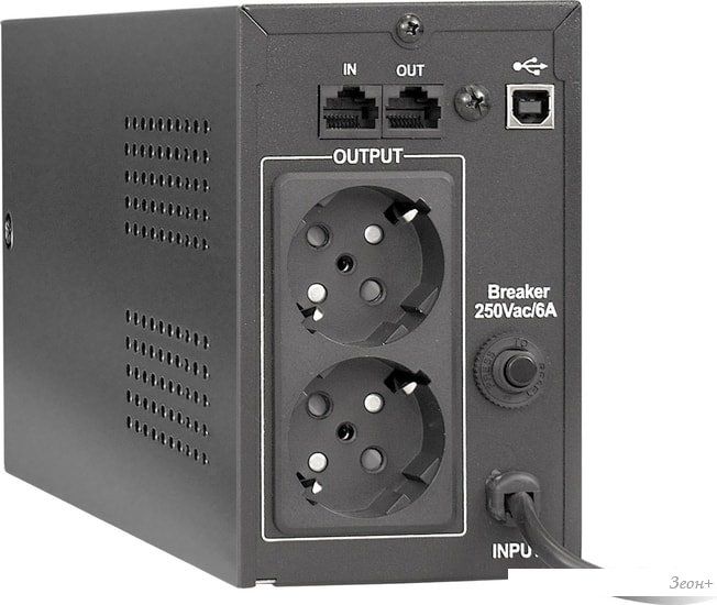 Источник бесперебойного питания ExeGate Power Smart ULB-850.LCD.AVR.2SH.RJ.USB EP285478RUS