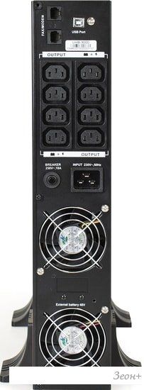 Источник бесперебойного питания ExeGate SinePower UHB-3000.LCD.AVR.C13.RJ.USB.2U