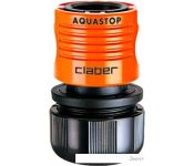 Claber 3/4 Automatic Coupling W Aquastop 8605