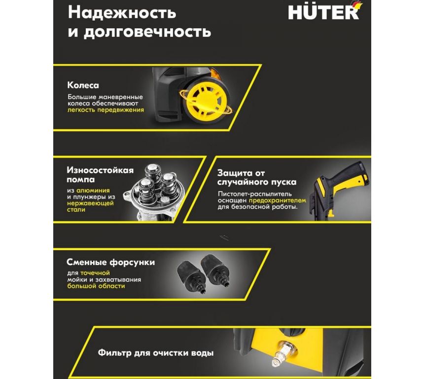 Мойка высокого давления Huter M2000-A