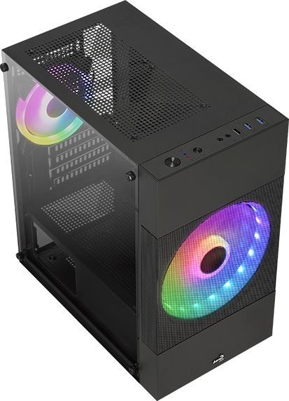 Корпус AeroCool Atomic Lite-G-BK-V2