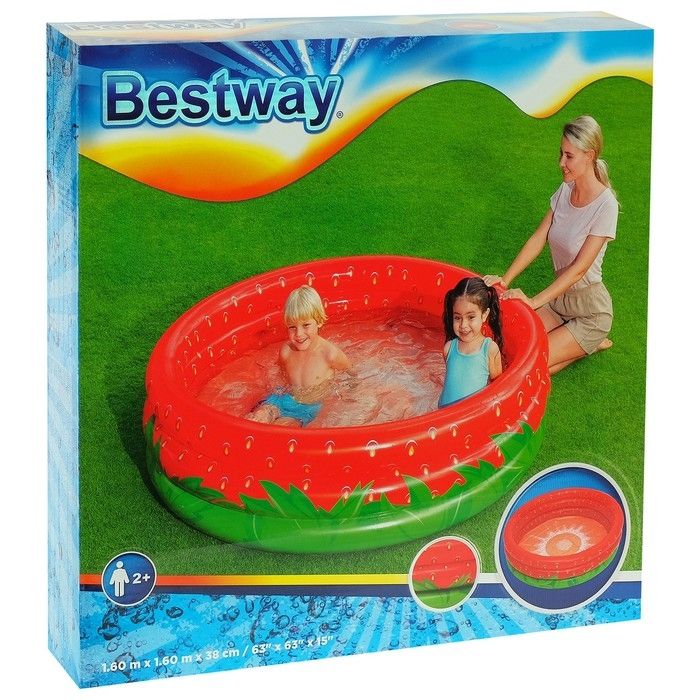 Надувной бассейн Bestway Сладкая клубничка 51145 (160x38)