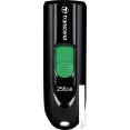 USB Flash Transcend JetFlash 790C 256GB (черный/зеленый)