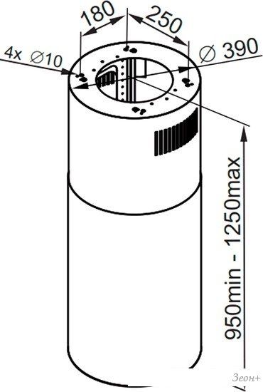 Кухонная вытяжка MAUNFELD Lee Isla sensor 39 (нержавеющая сталь)