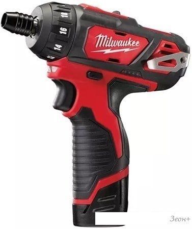Дрель-шуруповерт Milwaukee M12 BD-202C 4933441900 (с 2-мя АКБ, кейс)