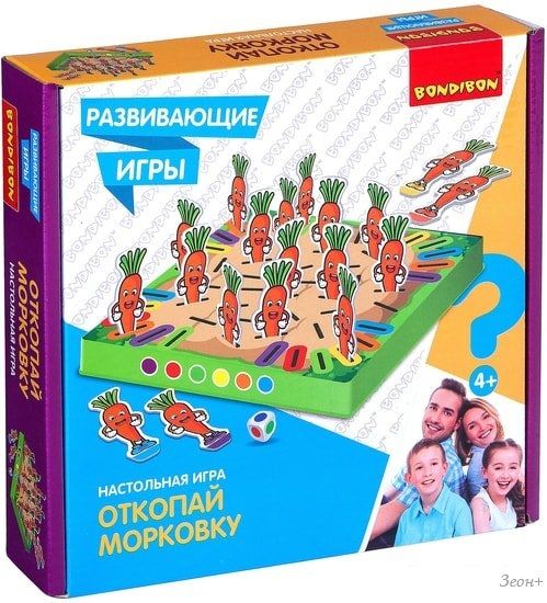 Развивающая игра Bondibon Откопай морковку ВВ4473