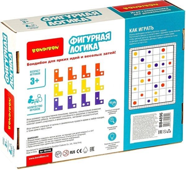 Развивающая игра Bondibon Фигурная логика ВВ4896