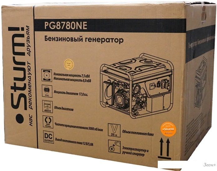 Бензиновый генератор Sturm PG8780NE
