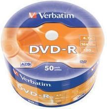 DVD-R диск Verbatim 4.7Gb 16x Verbatim DLP Matt Silver по 50 шт. в плёнке 043788