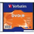 DVD-R  Verbatim 4.7Gb 16x Verbatim Matt Silver SlimCase 043547