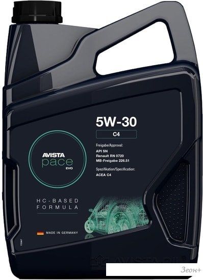 Моторное масло Avista pace EVO C4 5W-30 5л