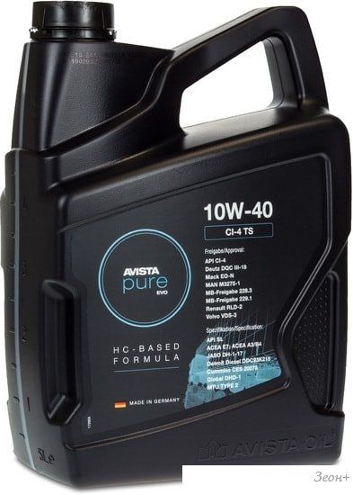 Моторное масло Avista pure EVO CI-4 TS 10W-40 5л