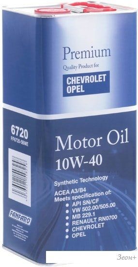 Моторное масло Fanfaro for Chevrolet Opel 10W-40 5л