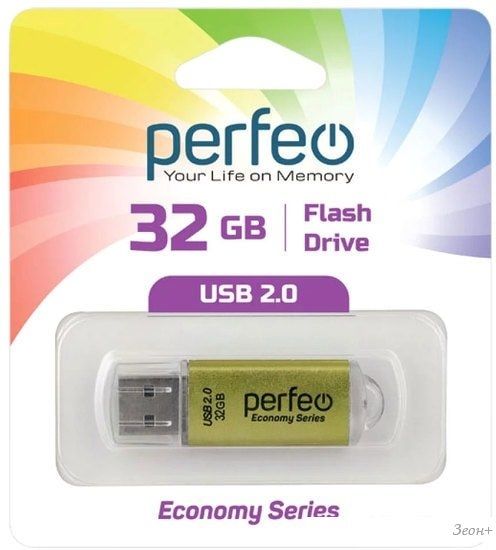 USB Flash Perfeo E01 32GB (золотистый)