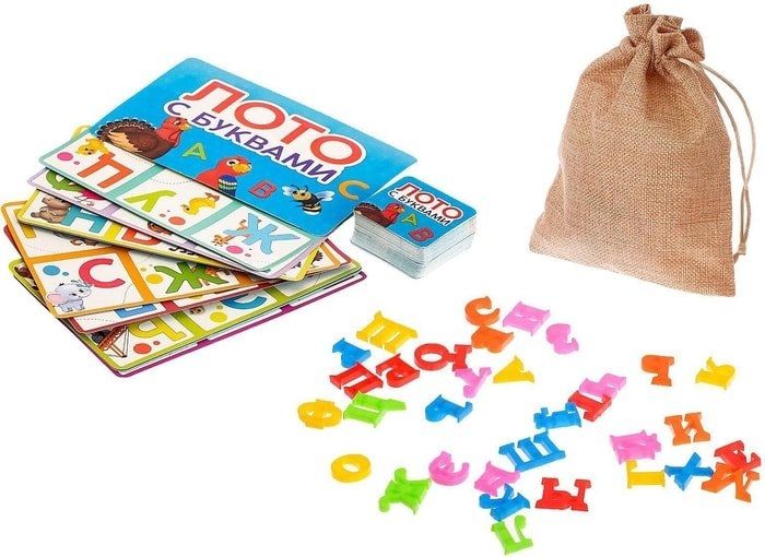 Настольная игра Лас Играс Лото с буквами 4483867