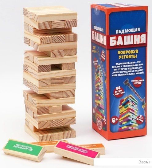 Настольная игра Лас Играс Падающая башня с фантами 753774