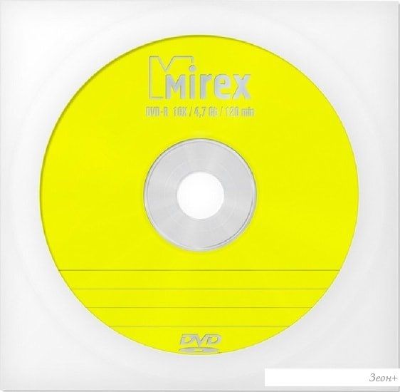DVD-R диск Mirex 4.7Gb 16x Mirex в бумажном конверте с окном