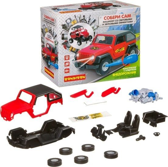 Конструктор Bondibon Собирай и Играй Внедорожник ВВ4156