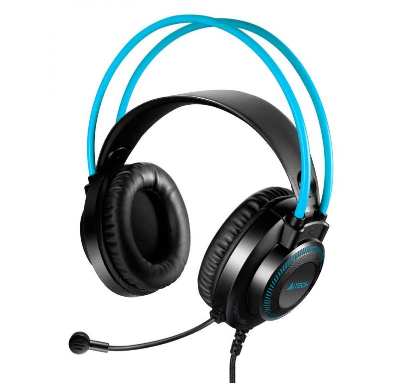 Наушники A4Tech Fstyler FH200i (черный/голубой)