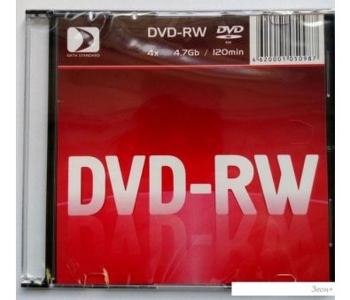 DVD+RW  Data Standard 4.7Gb 4x Data Standard slim