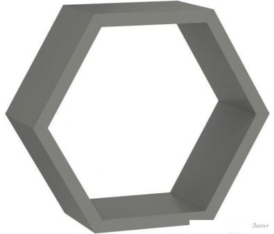 Полка DOMAX FHS 300 Hexagonal Shelf SZ / 67702 300x260x115x18 (серый)